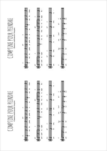 Comptine pour peindre Partition gratuite